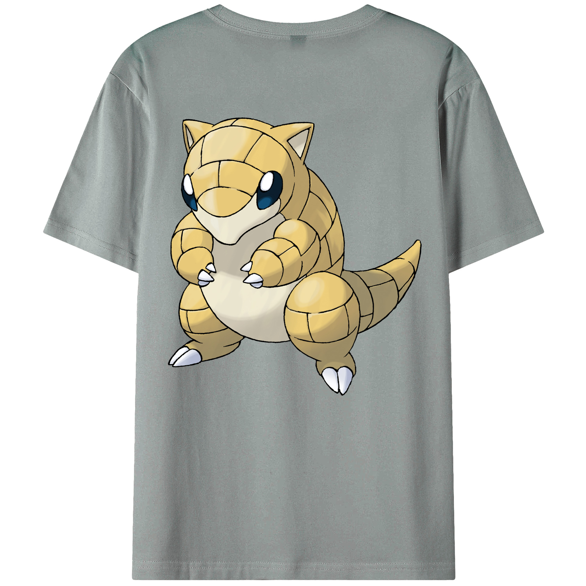 （画像用） ポケットモンスター Pokémon 綿100％ メンズ半袖Tシャツ（バックプリント） 通気性